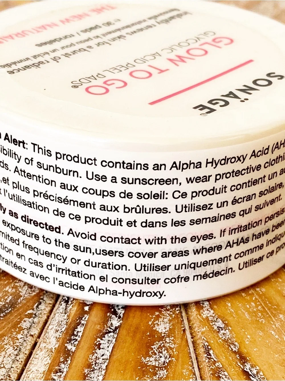 Sonäge Glow To Go Glycolic Acid Peel Pads